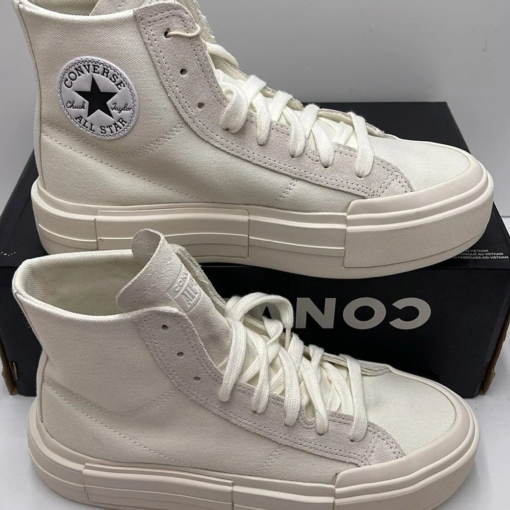 Converse WMNS CTAS CRUISE HI EGRET/EGRET/EGRET A04688C Platforms Sneakers